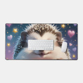 Hérisson adorable avec des étoiles et des cœurs (Clavier et souris)
