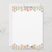 Hérisson Anniversaire Cute Animal Invitation (Dos)