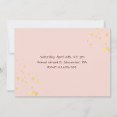 Hérisson aquarelle première invitation anniversair (Dos)