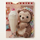 Hérisson au crochet et milkshake au diner rétro (Dos)