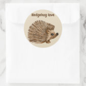 Hérisson autocollant scrapbooking fun, autocollant (Sac)