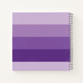 Hérisson avec un cahier violet pour enfant avec de (Dos)