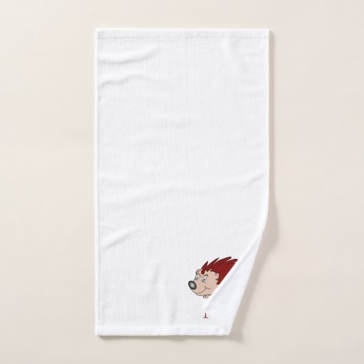 Hérisson Conception Monogrammé (Serviette à main)