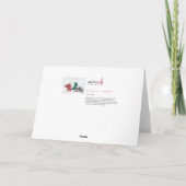 Hérisson dans la neige Carte de Noël (Dos)