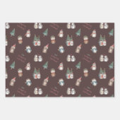 Hérisson de vacances Papier d'enveloppement saison (Devant 3)