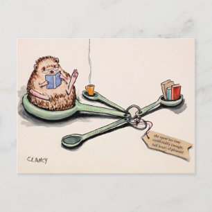 Hérisson Demi-Heures De Carte Postale Agréable