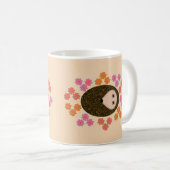 Hérisson dormant et Mug de fleurs (Devant droit)