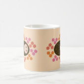 Hérisson dormant et Mug de fleurs (Centre)