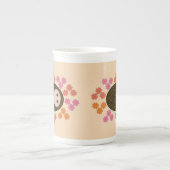 Hérisson dormant et Mug de fleurs (Devant)