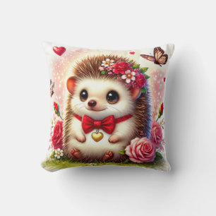 Hérisson du jardin rose - Joli Coussin