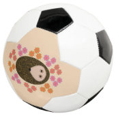 Hérisson et balle de soccer à fleurs (3/4)