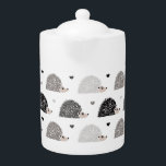 Hérisson et coeur<br><div class="desc">Joli hérisson et motif de coeur. Gris, brun et blanc.</div>