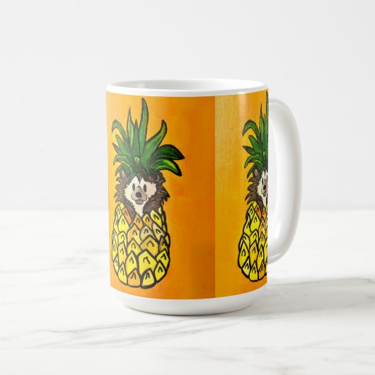 Hérisson et tasse à café à l'ananas (Devant droit)