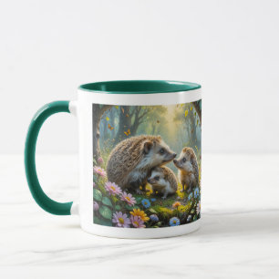 Hérisson Famille Mug