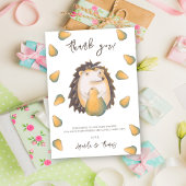 Hérisson mignon avec poires - merci