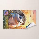 Hérisson papillon (Serviette à main)