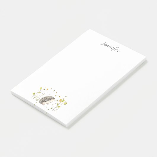 Hérisson Personnaliser les notes post-it® (Incliné)