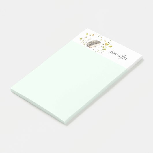 Hérisson Personnaliser les notes post-it® (Incliné)