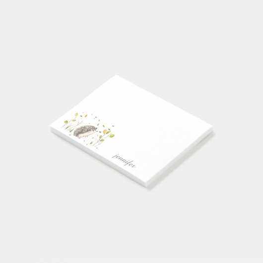 Hérisson Personnaliser les notes post-it® (Incliné)