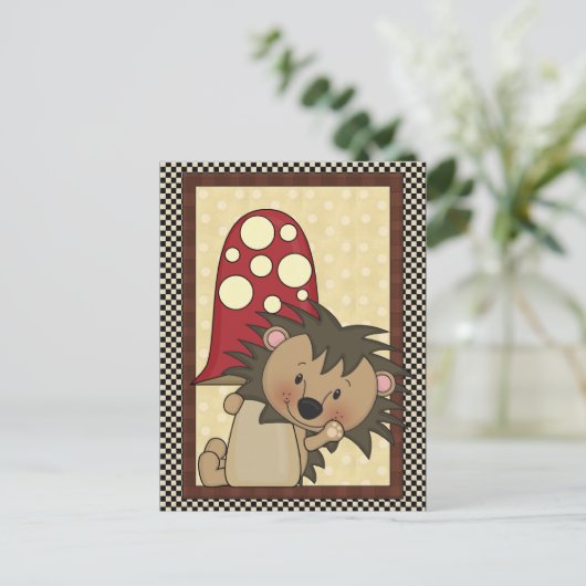 Hérisson toute carte postale (Debout devant)