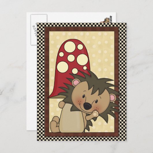 Hérisson toute carte postale (Devant / Derrière)