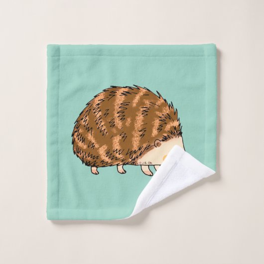 Hérisson Whimsical - animal boisé mignon (Gant de toilette)