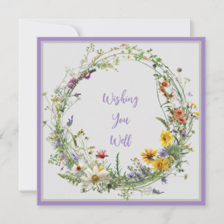 Heritage Floral Wreath Note Cards Pack Notitiekaartje