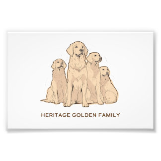 Heritage Goldens Print Foto Afdruk