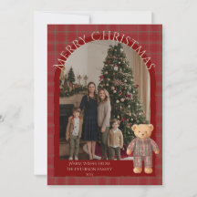 Heritage Holiday Bear Card