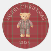 Heritage Holiday Bear Sticker (Devant)