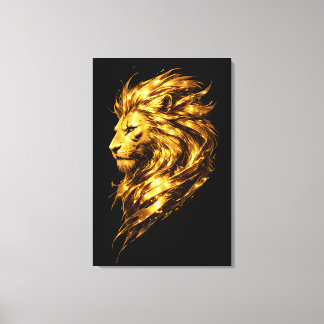 Héritage Lion d'Or | Impression sur toile de luxe