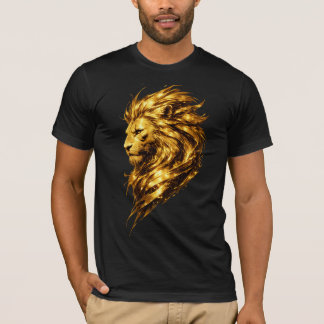 Héritage Lion d'Or | T-Shirt Luxe Lion en Or