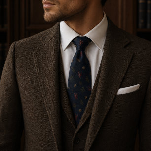 Heritage Lobster Coast Navy Stropdas