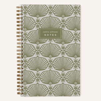 Heritage Olive | Deco Fans Personalized Notitieboek