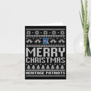 Heritage Patriots Logo Vrolijk Kerstfeest Lelijk S Kaart