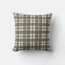 Heritage Plaid Gestreepte Check Country Mosgroen