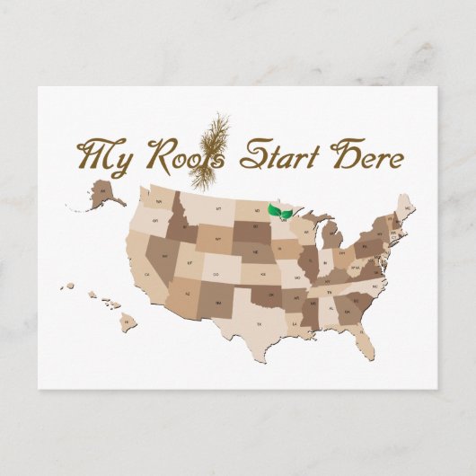 Heritage Roots Briefkaart (Voorkant)