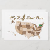 Heritage Roots Stationery Briefpapier (Voorkant / Achterkant)