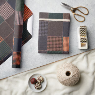 Heritage Tweed Plaid Cadeaupapier