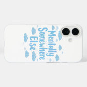 Herkenbaar "Mentaal ergens anders" met wolken Case-Mate iPhone Case (Achterkant (horizontaal))