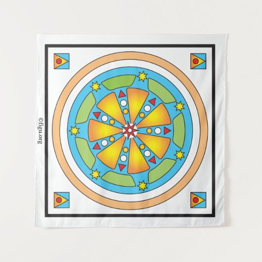 Herkomst van de "BEING-Becoming" en het "Al Aanwez Wandkleed (Voorkant (horizontaal))