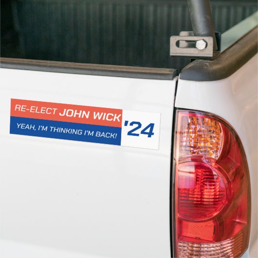 Herkozen John Wick 2024 Bumpersticker (Op Truck)