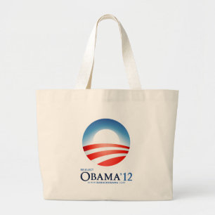 Herkozen Obama 2012 Grote Tote Bag