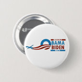 Herkozen Obama Biden 2012 Ronde Button 5,7 Cm (Voorkant /achterkant)
