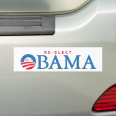 Herkozen President Obama 2012 Bumpersticker (Op auto)