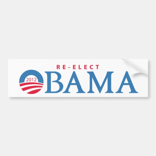 Herkozen President Obama 2012 Bumpersticker (Voorkant)