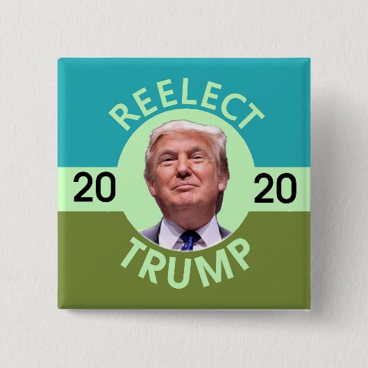 Herkozen Trump Vierkante Button 5,1 Cm (Voorkant)