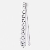 HERLAAD ICOON BAR CODE Computer Barcode Patroon Stropdas (Voorkant)