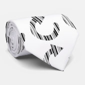 HERLAAD ICOON BAR CODE Computer Barcode Patroon Stropdas (Opgerold)