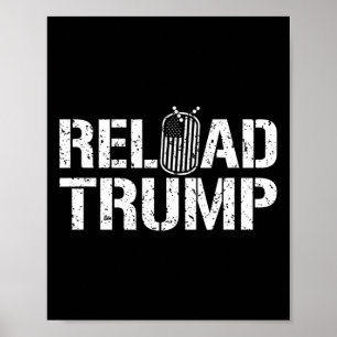 Herlaad Trump Veteraan Voor Trump Poster